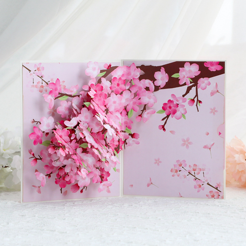 Orchid Phalaenopsis - Cymbidium Orchids Pop-up Greeting Card with