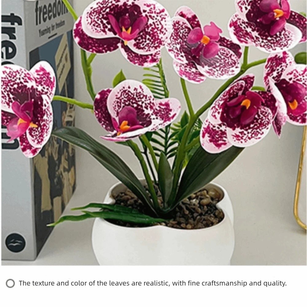 Multi-Bloom Simulated Butterfl - Orchid Phalaenopsis ulasan dan harga